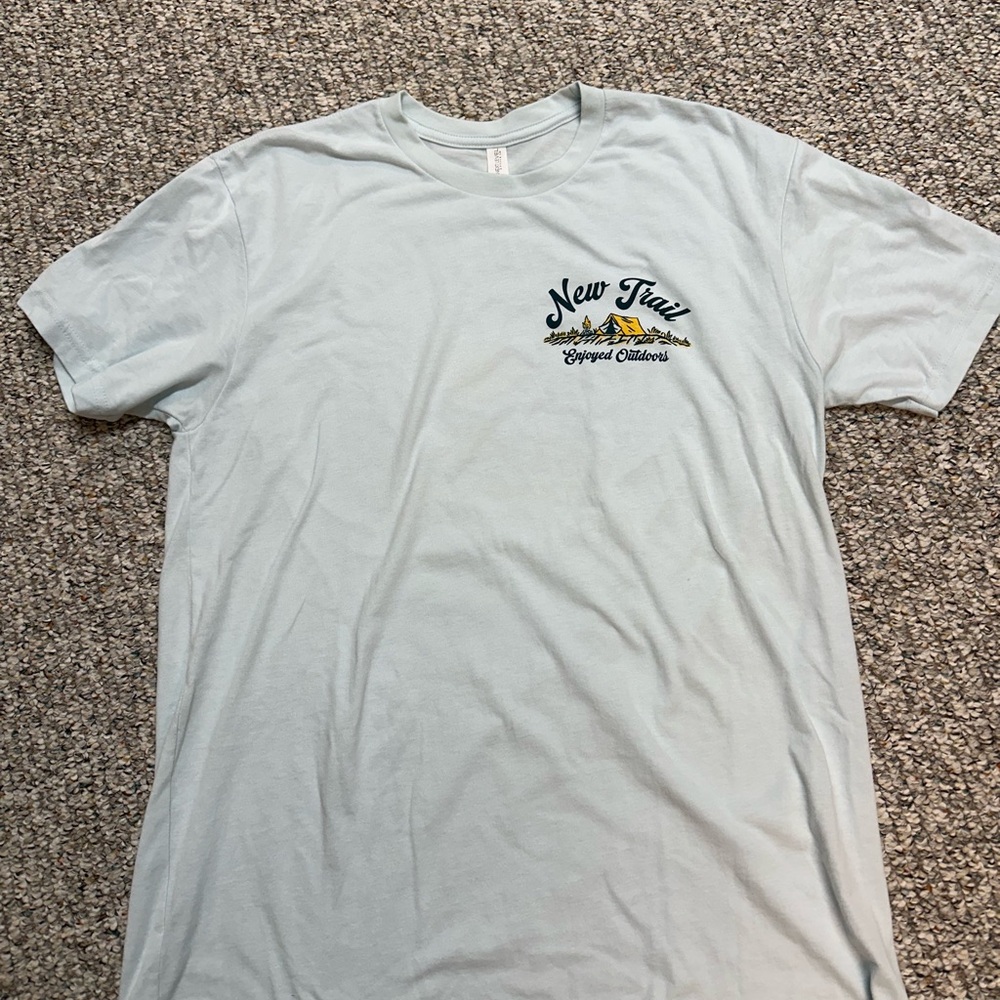 Next Level Apparel Light Gray Graphic Tee